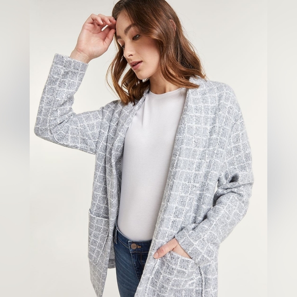 Reitmans Sweaters - Reitmans Cozy Gray Coatigan Sweater Shacket Cabin Cabincore Spring Minimalist